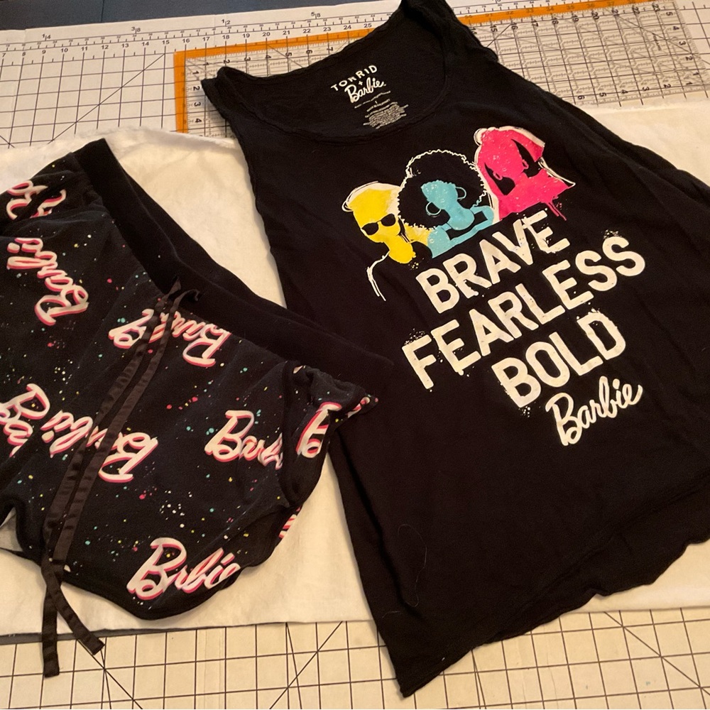 Barbie Torrid Shorty Pj’s top and bottom